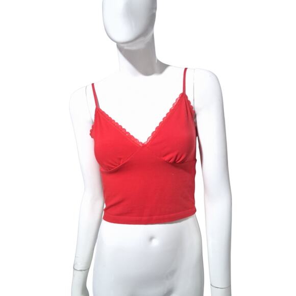 Y2K Vintage Ambiance Babydoll Womens size Medium Lace Cropped Fairygrunge Cami - Picture 7 of 12